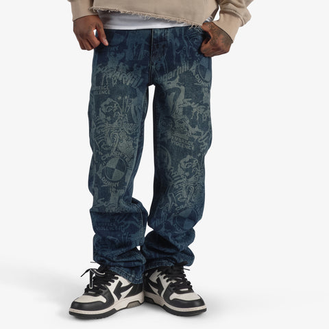 "Embrace" Relaxed Fit Jeans (blue wash)