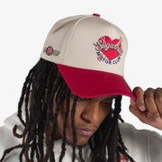 "Motor Club" Twill Hat (red/cream)