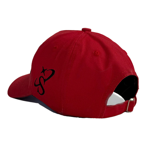 "Cleanup" Washed Strapback (red)
