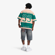 "Roadrunners" Box-Fit Rugby Polo (green/orange)