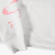 "Blade" Raw Hem Hoodie (white)
