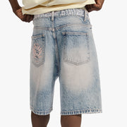 "Heavens Gate" Jorts (light wash)