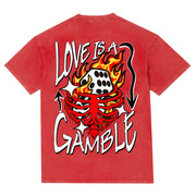 LOVE GAMBLE T-SHIRT (CANDY RED)