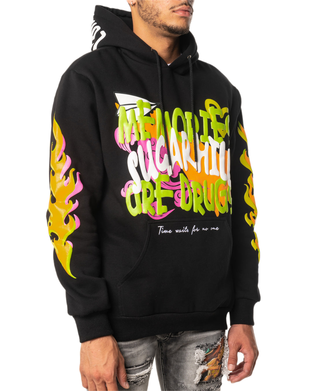 トップス SUGARHILL COLLEGE PRINT HOODIE Unisex Hooded Sweatshirt - Sugar Skull November TMJ