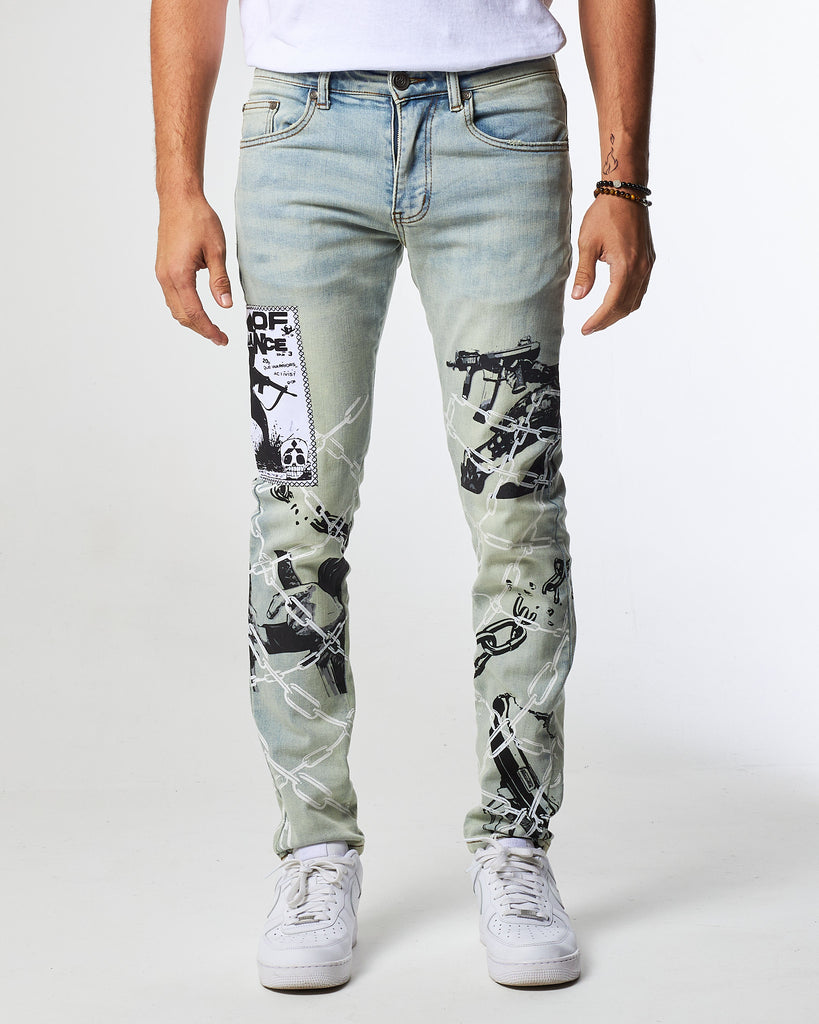  JEANS ジャンパー L ネイビー/レッド/ホワイト/ブルー High-Rise Destructed Boyfriend Jeans | Windsor