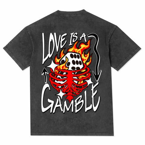 LOVE GAMBLE T-SHIRT (CHARCOAL)