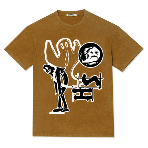 GHOSTS T-SHIRT (BROWN)