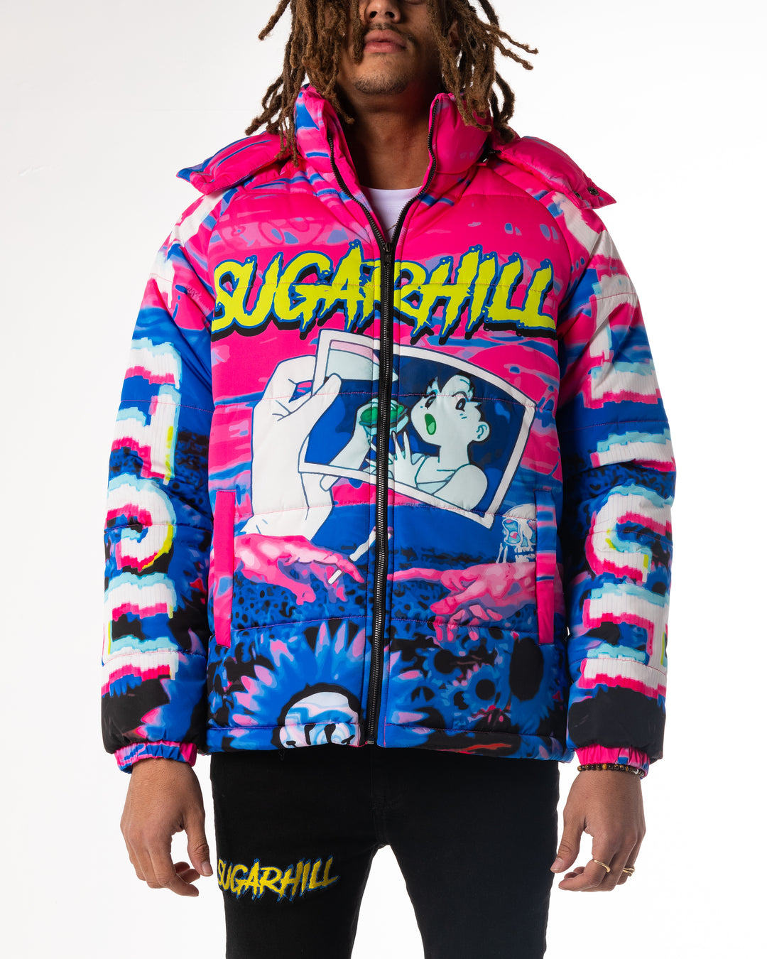 ジャケット・アウター SUGARHILL EMBROIDARY TEDDY JACKET 8A38F59C-133A-41AD-8BD5-