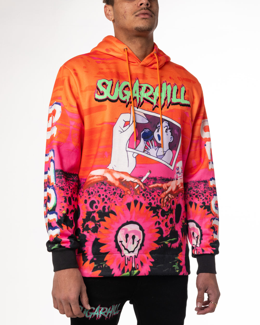 トップス SUGARHILL COLLEGE PRINT HOODIE SUGARHILL COLLEGE PRINT HOODIE 2 COTTON Gray 23AWCS01 Used