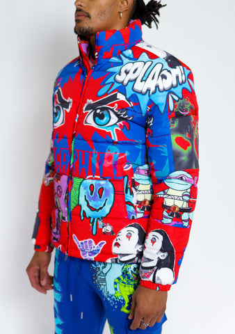 RED PSYCHO PUFFER JACKET
