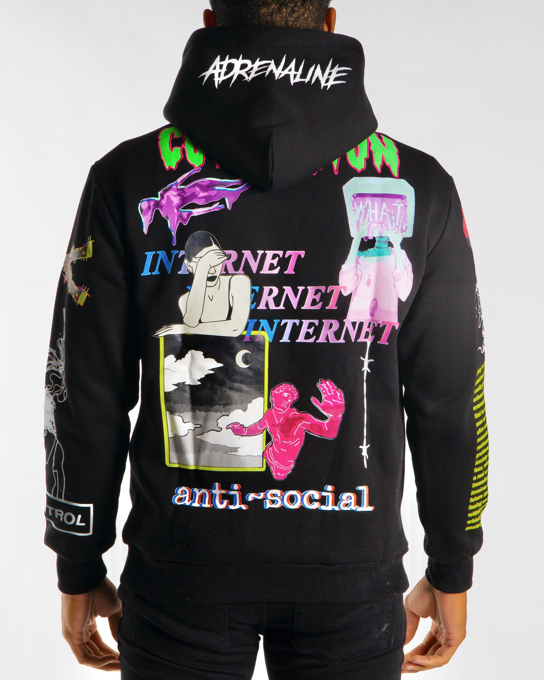 ANXIETY BLACK HOODIE – Sugarhill