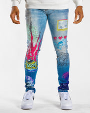 ANXIETY BLUE OMBRE DENIM