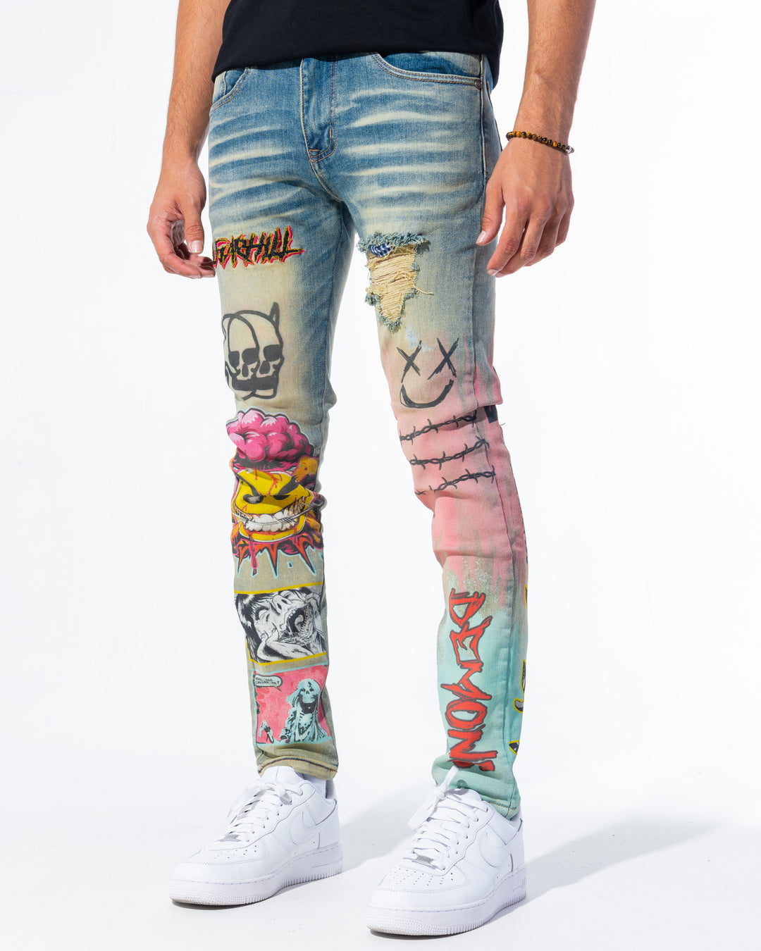 パンツ SUGARHILL SPLATTER DENIM PANTS 1 SUGARHILL（シュガーヒル）のSPLATTER DENIM PANTS-BLACK