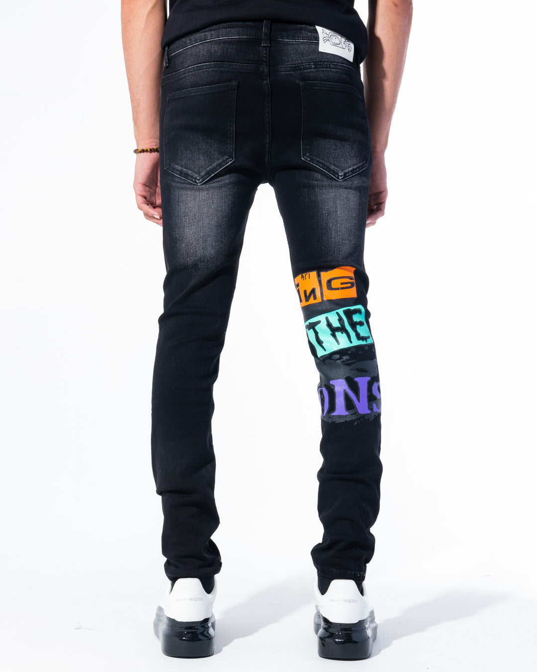 SUGARHILL SPLATTER DENIM PANTS 1