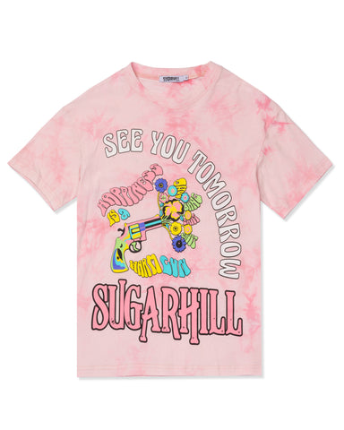 SEE YOU LATER T-SHIRT (PINK CLOUD DYE)