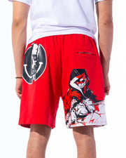 RED SLAUGHTERHOUSE SHORTS