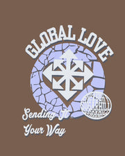 GLOBAL LOVE T-SHIRT (SOFT BROWN)