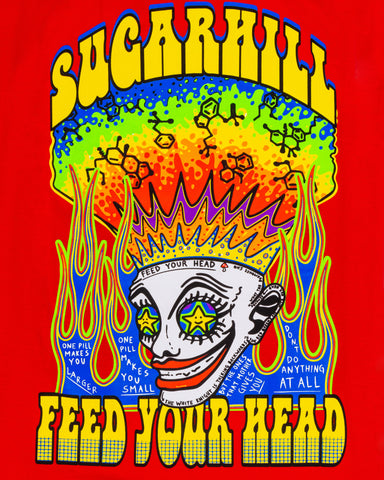 RED FEED YOUR HEAD TEE