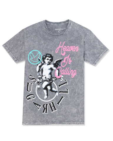 HEAVEN IS CALLING T-SHIRT (MINERAL GREY)