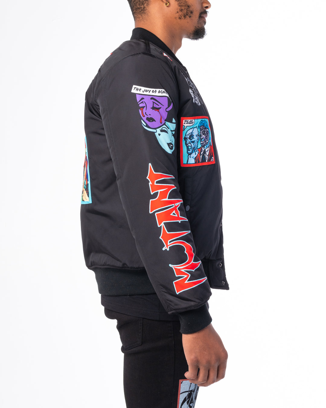 BLACK MUTANT BOMBER JACKET – Sugarhill
