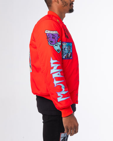 RED MUTANT BOMBER JACKET