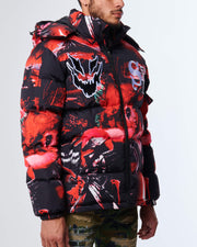 WARLORD PUFFER JACKET (RED)