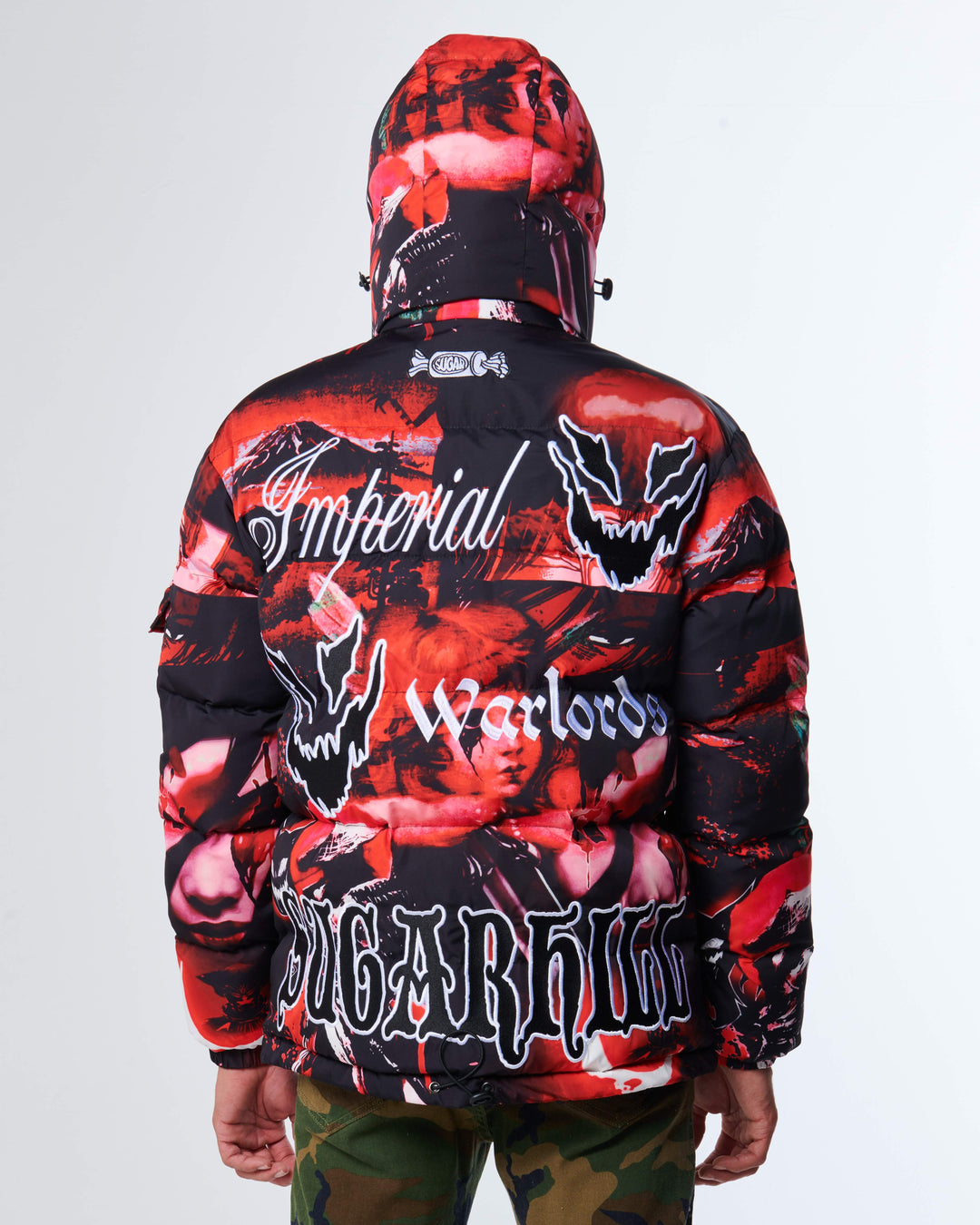 ジャケット・アウター SUGARHILL / WOOL FLOCK HEAVY JACKET SugarHill Puffer Jacket Street Wear Colorful Graffiti Mens