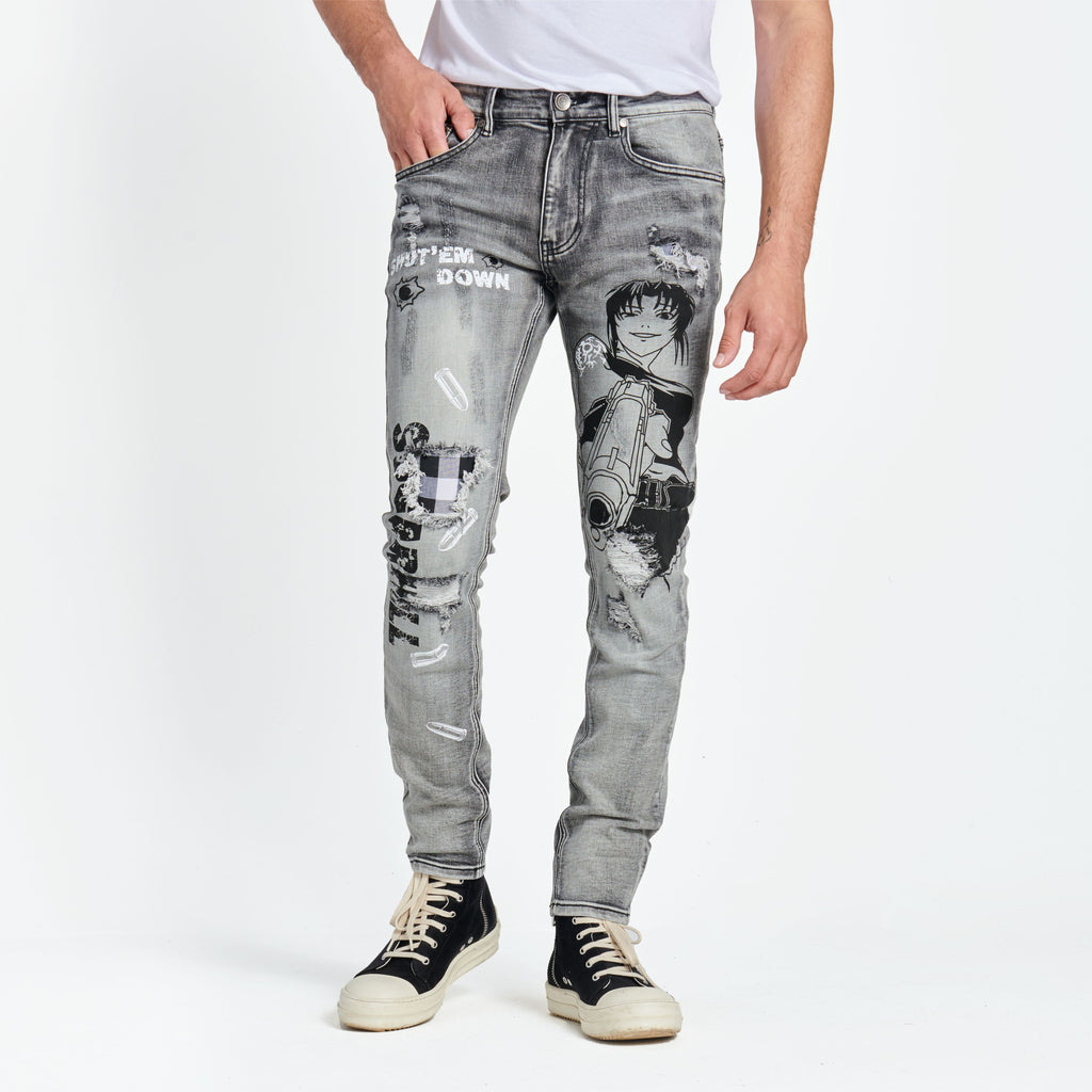 SHUTDOWN JEANS (GREY WASH) – Sugarhill