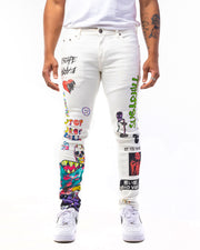 WHITE NIGHTMARE JEANS