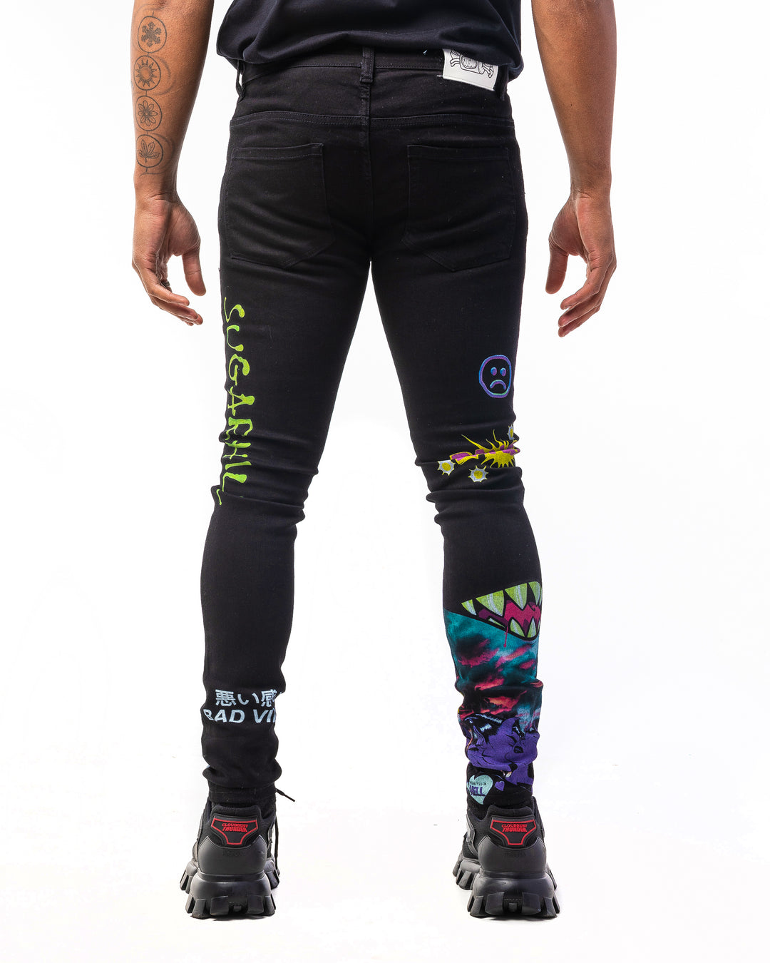 パンツ SUGARHILL SPLATTER DENIM PANTS 1 28300907_57761392_322.jpg