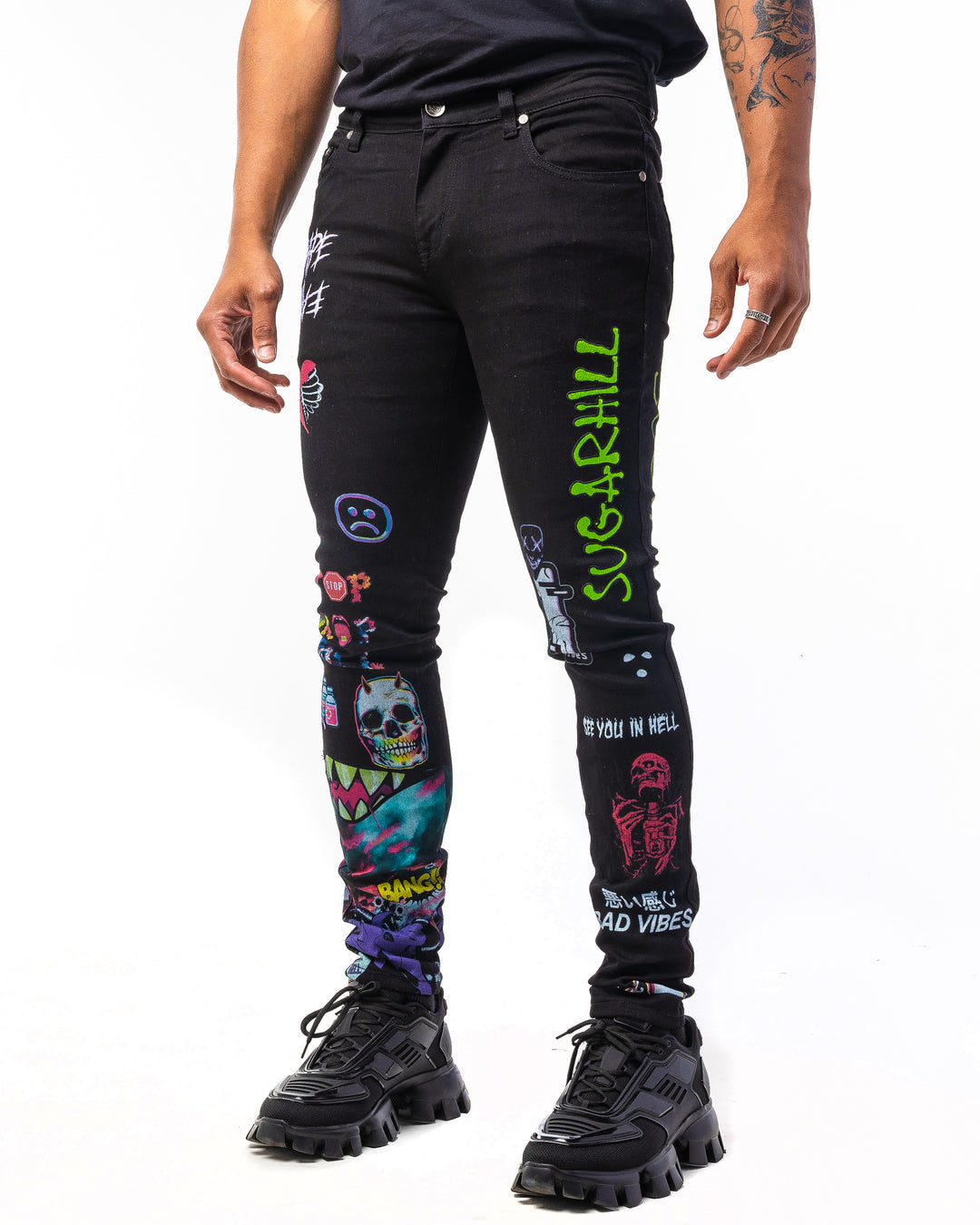 BLACK NIGHTMARE JEANS – Sugarhill